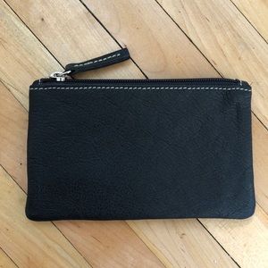 Roots leather coin purse